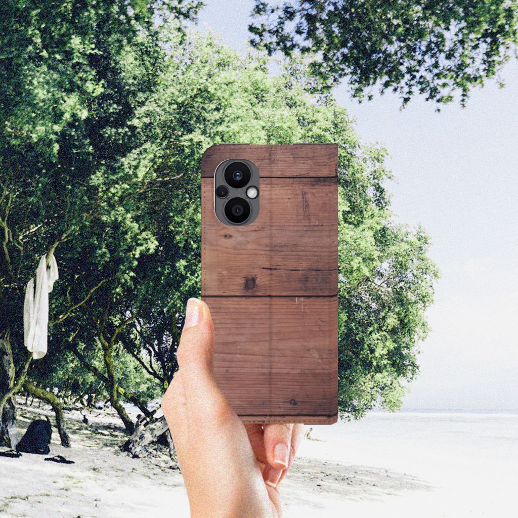 OPPO Reno8 Lite Book Wallet Case Old Wood - B2C Telecom