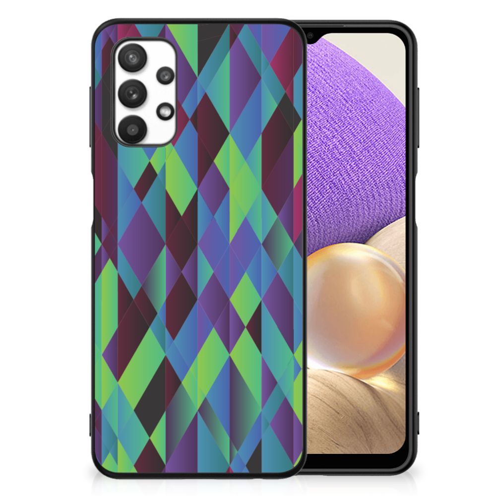 Samsung Galaxy A32 5G Backcover Abstract Green Blue B2C Telecom
