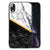 Apple iPhone XR Marmeren Print Telefoonhoesje Marmer Wit Zwart - Origineel Cadeau Man