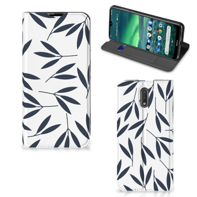 Nokia 2.3 Smart Cover Leaves Blue