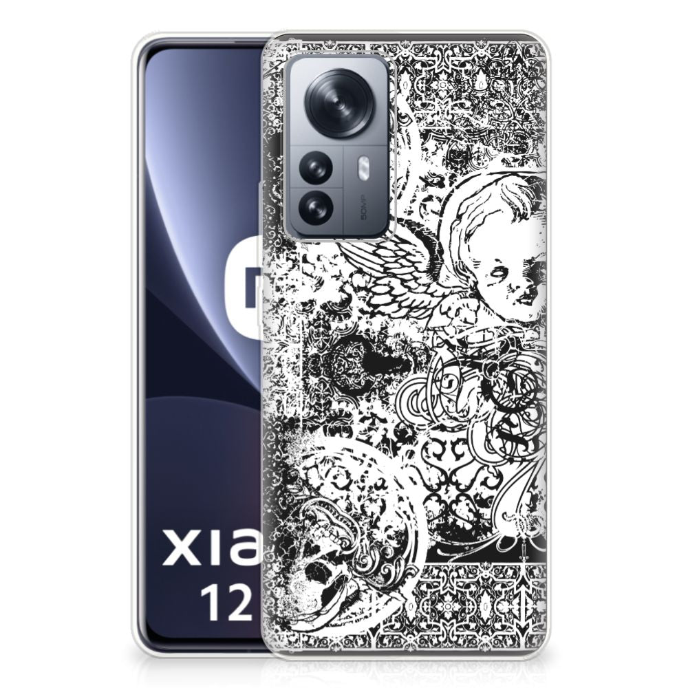 Silicone Back Case Xiaomi 12 Pro Skulls Angel B2C Telecom