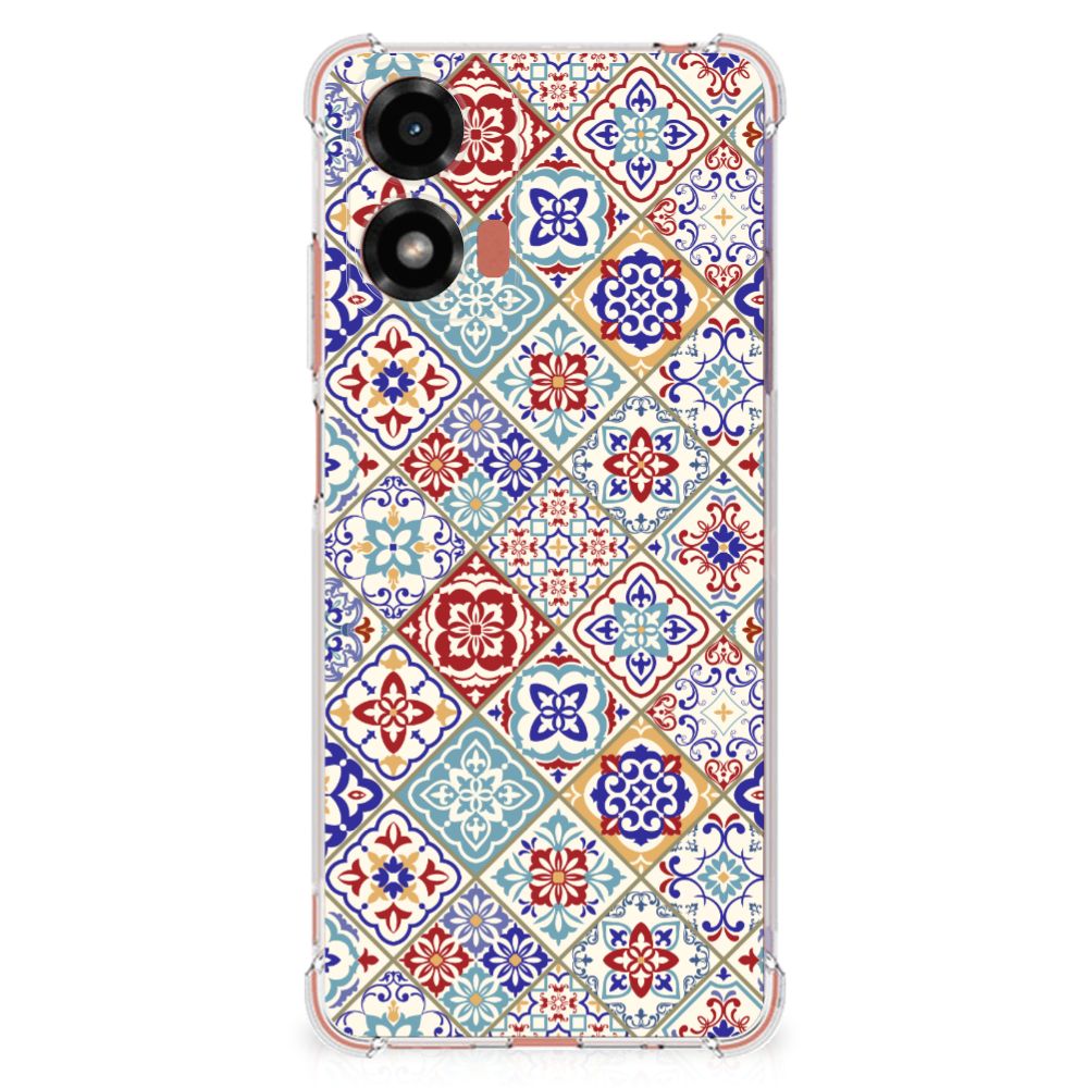 Motorola Moto G24 | G24 Power | G04 Anti-Shock Hoesje Tiles Color B2C Telecom