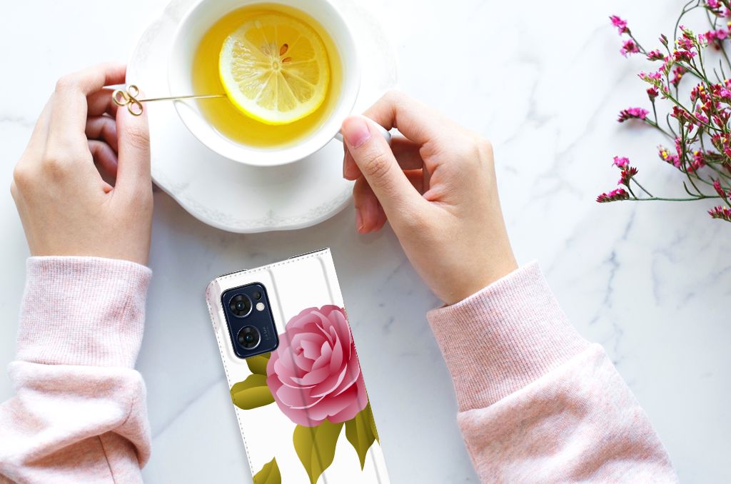 OPPO Find X5 Lite | Reno7 5G Smart Cover Roses - B2C Telecom