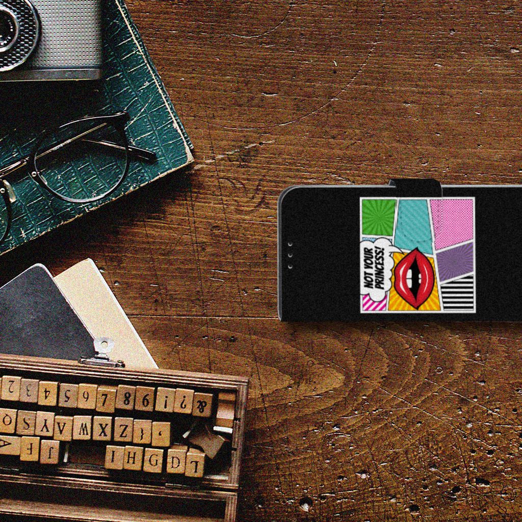 Xiaomi Mi A3 Wallet Case met Pasjes Popart Princess