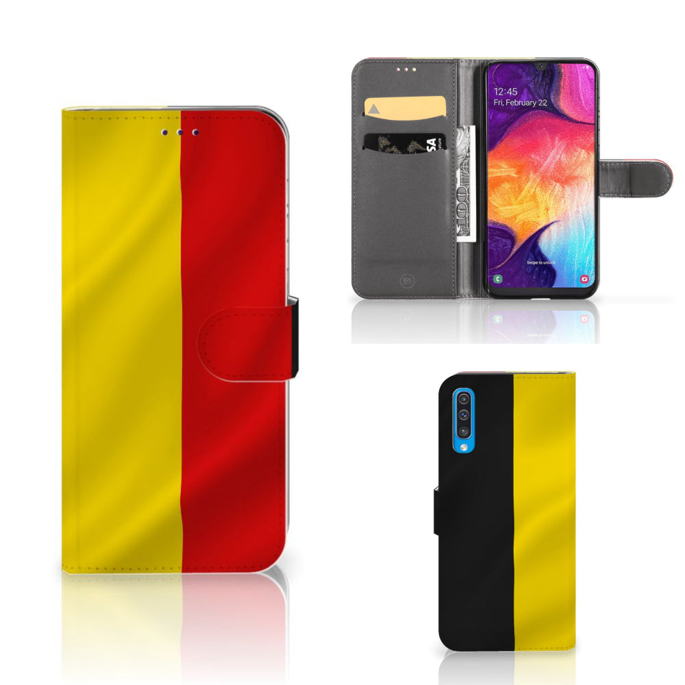 Samsung Galaxy A50 Bookstyle Case Belgische Vlag