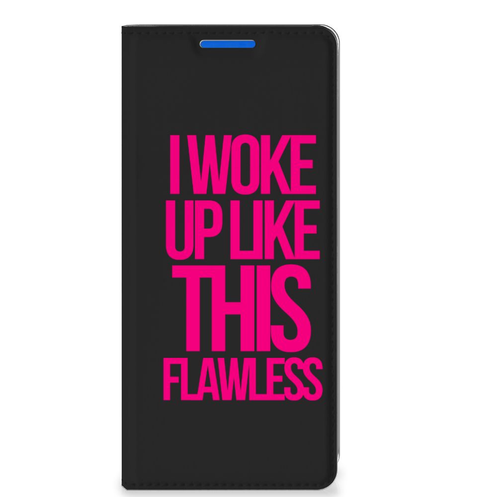 OPPO Reno 6 Pro Plus 5G Hoesje met tekst Woke Up - Origineel Cadeau Zelf Maken - B2C Telecom
