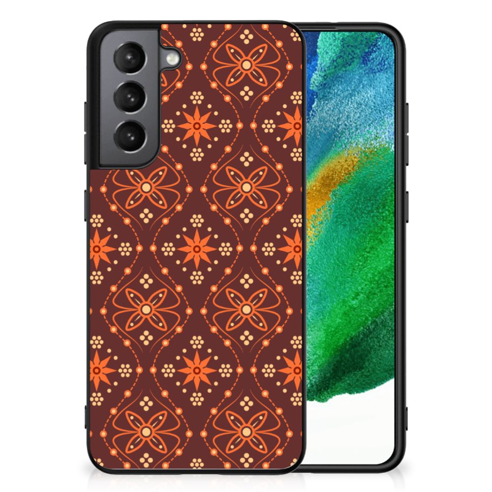 Samsung Galaxy S21FE Back Case Batik Brown