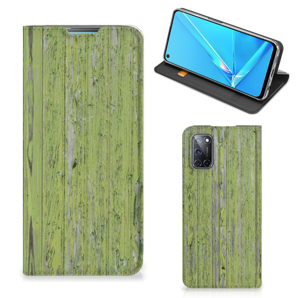 OPPO A52 | A72 Book Wallet Case Green Wood