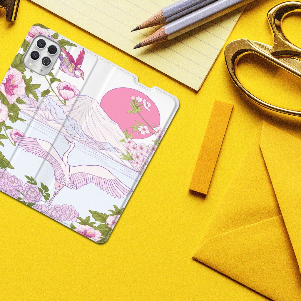 Motorola Moto G100 Hoesje maken Bird Standing - B2C Telecom