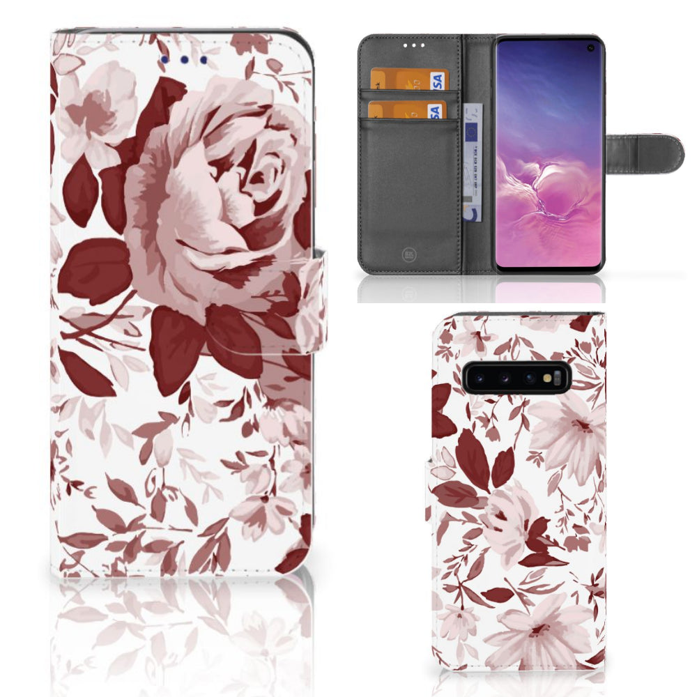 Hoesje Samsung Galaxy S10 Watercolor Flowers