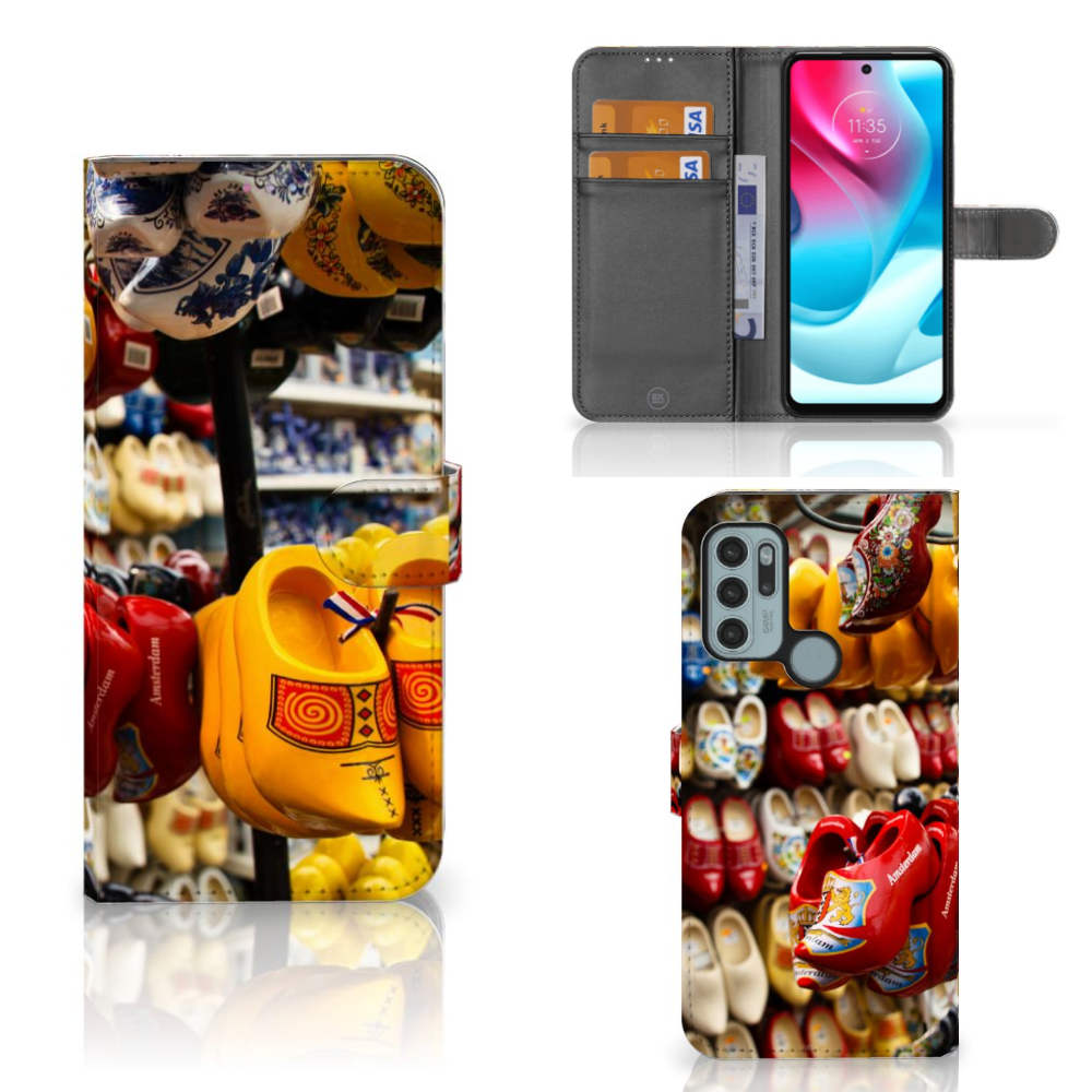 Motorola Moto G60s Flip Cover Klompen