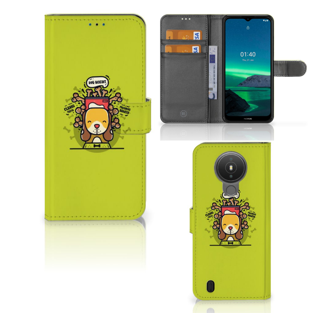 Nokia 1.4 Leuk Hoesje Doggy Biscuit