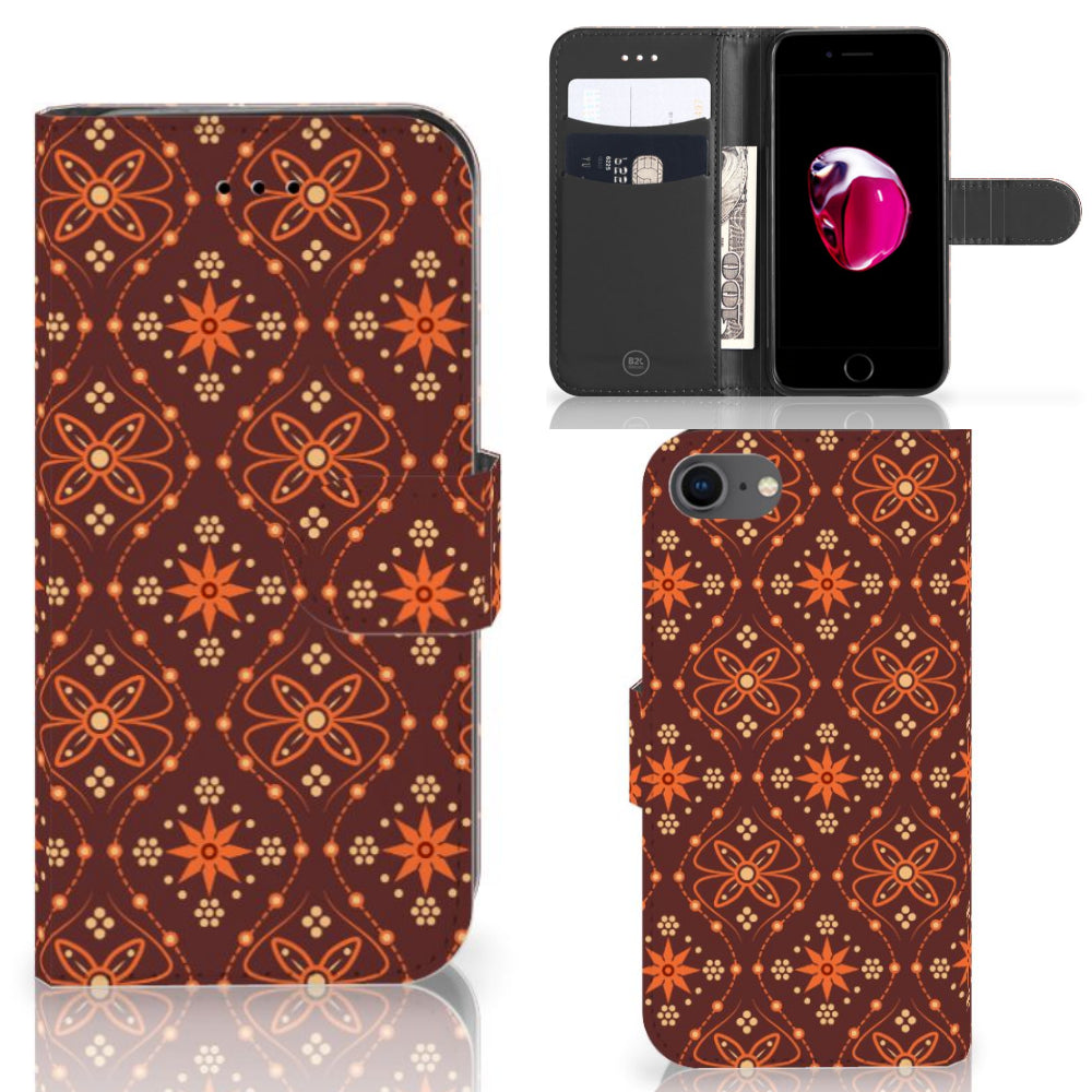 iPhone 7 | 8 | SE (2020) | SE (2022) Telefoon Hoesje Batik Brown