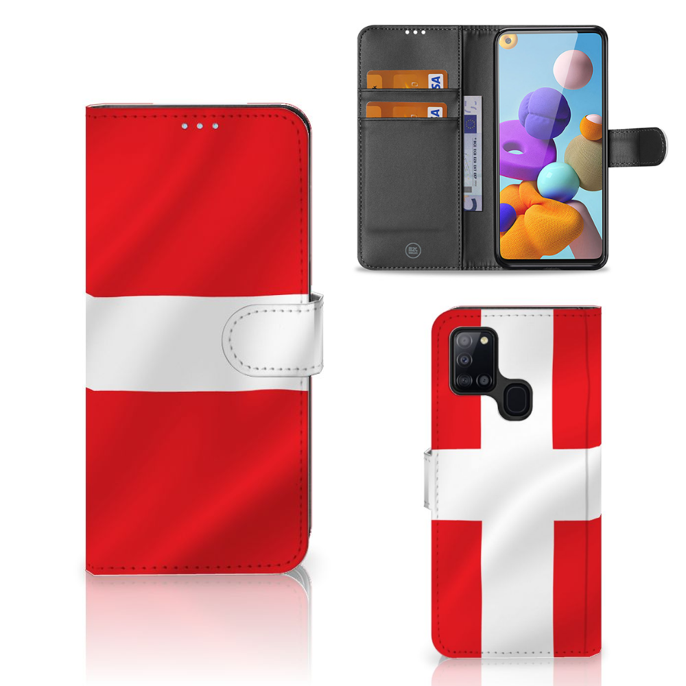 Samsung Galaxy A21s Bookstyle Case Denemarken