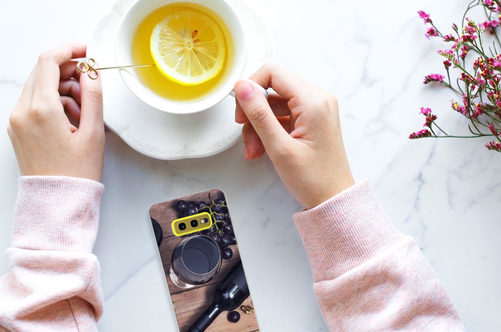Samsung Galaxy S10e Siliconen Case Wijn