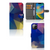 iPhone 14 Plus Book Case Polygon Dark met abstract ontwerp en ruimte voor 3 pasjes đą