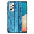 Samsung Galaxy A73 Houten Print Telefoonhoesje Wood Blue B2C Telecom