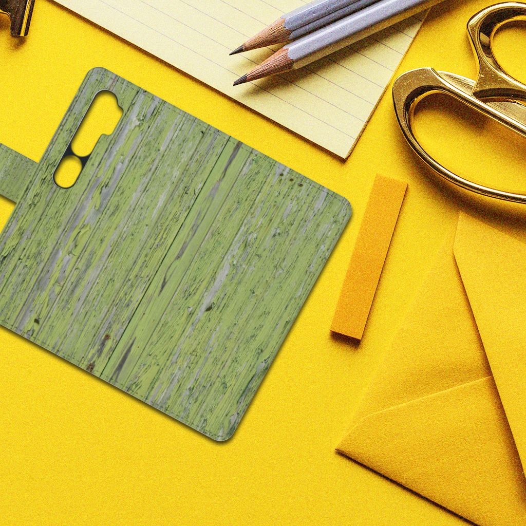Xiaomi Mi Note 10 Pro Book Style Case Green Wood