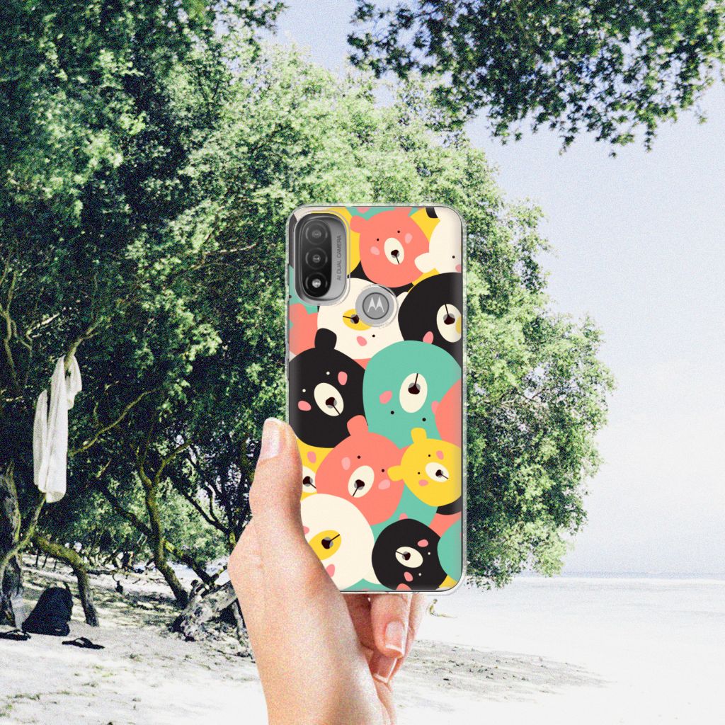 Motorola Moto E20 | E40 Telefoonhoesje met Naam Bears B2C Telecom