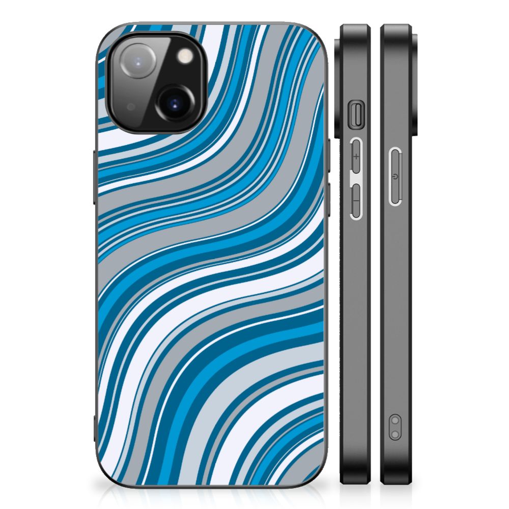 Apple iPhone 13 | iPhone 14 Back Case Waves Blue