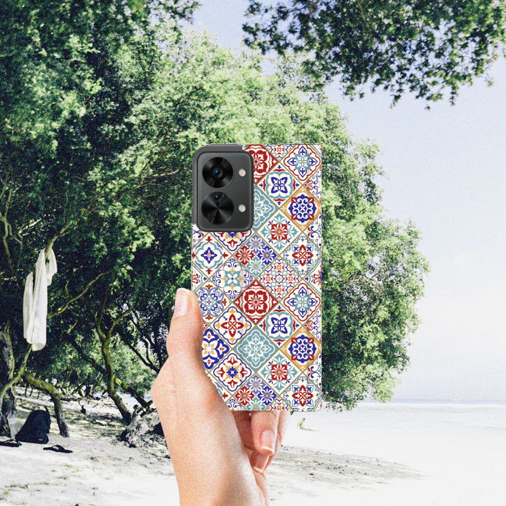 OnePlus Nord 2T Standcase Tiles Color - B2C Telecom