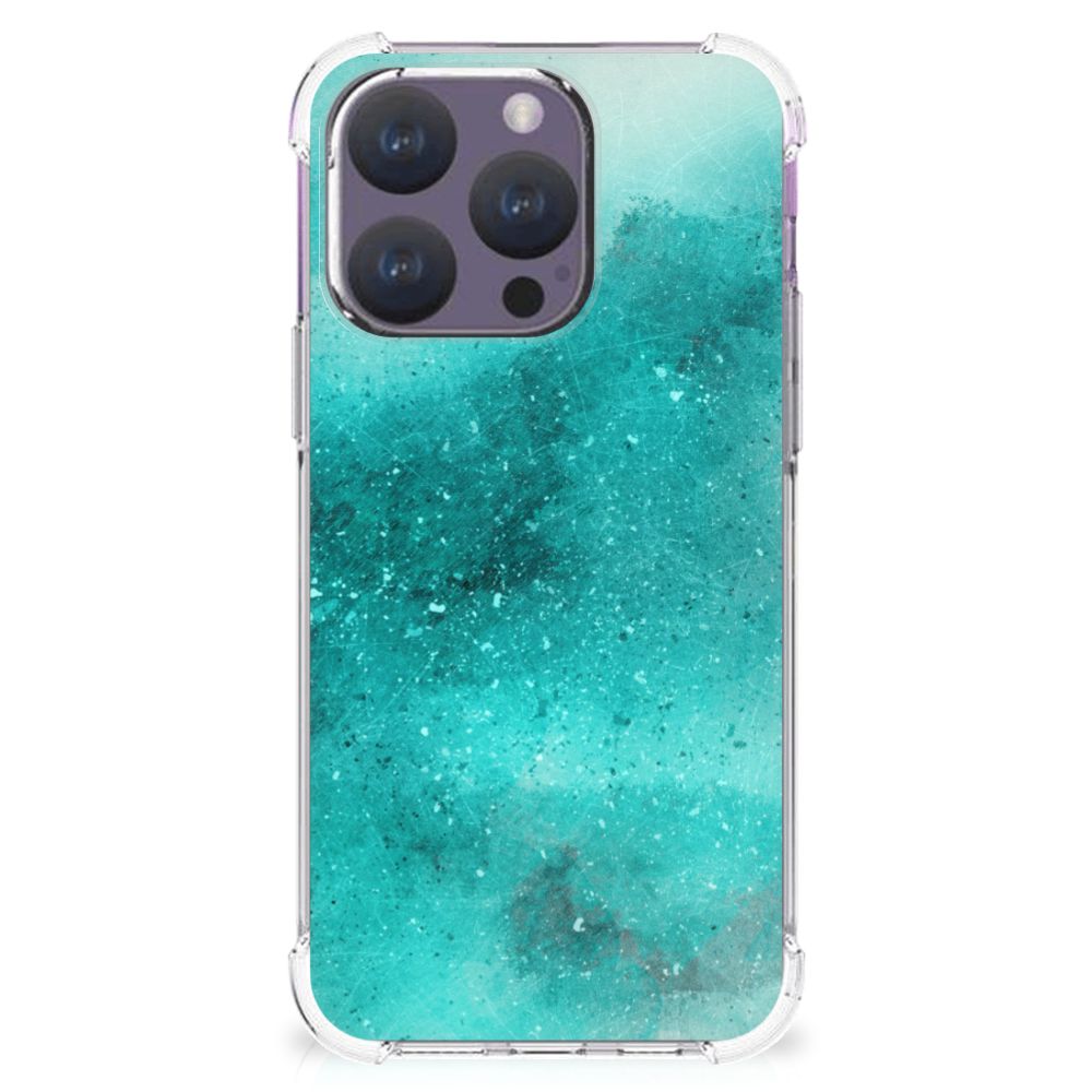 Back Cover iPhone 15 Pro Painting Blue B2C Telecom