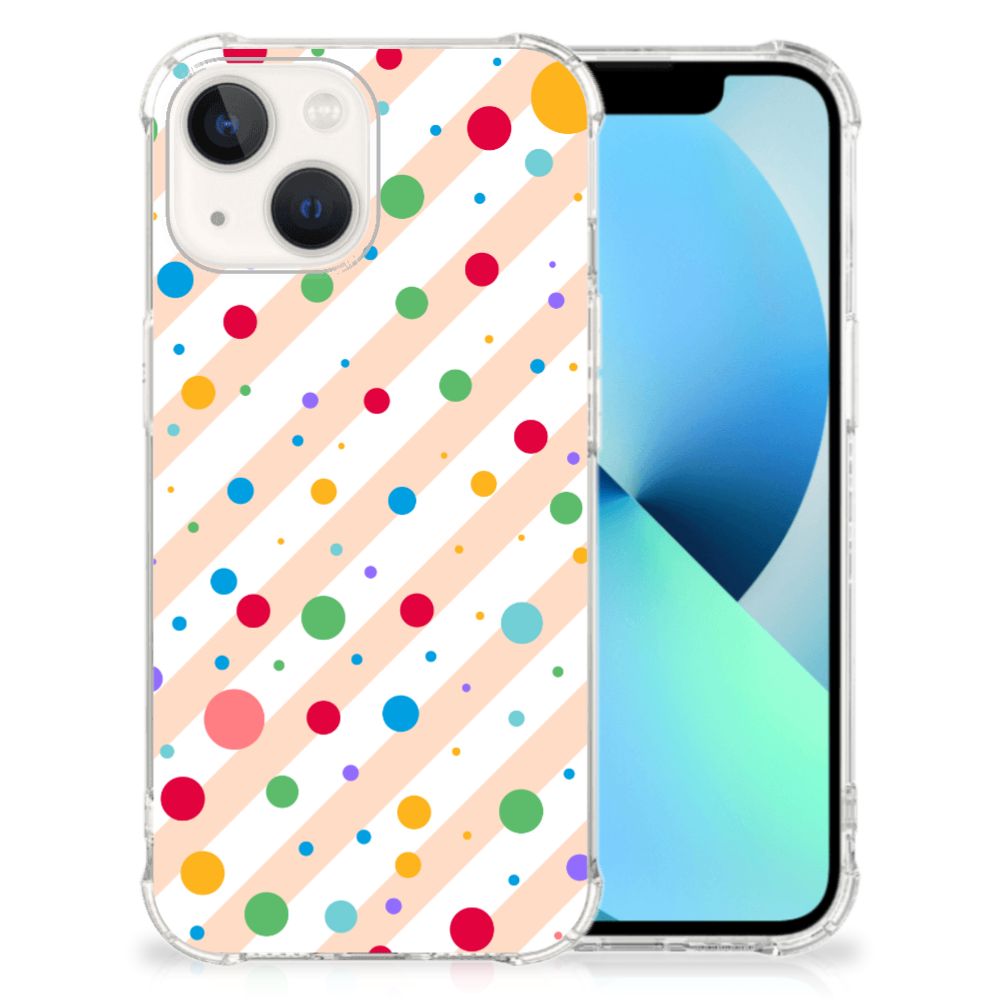 iPhone 13 Doorzichtige Silicone Hoesje Dots B2C Telecom