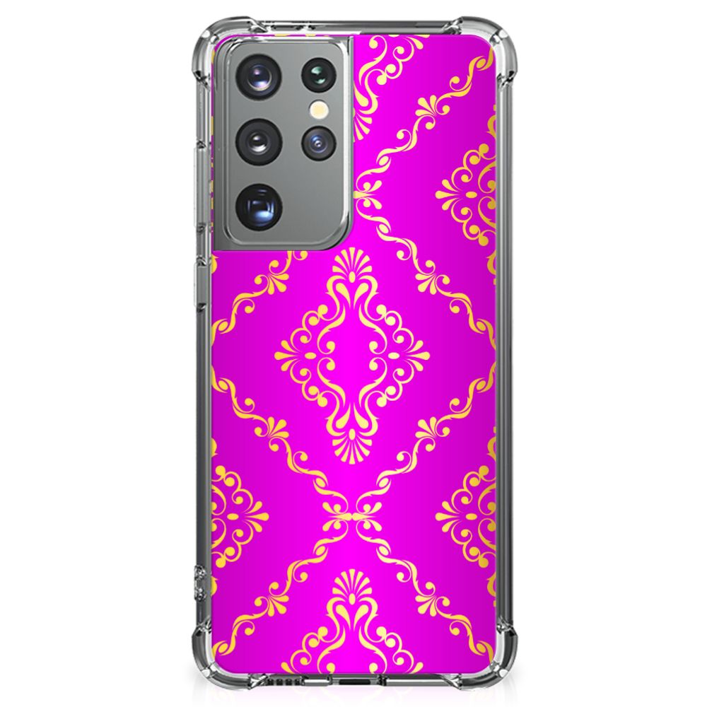 Anti Shock Case Samsung Galaxy S21 Ultra Barok Roze B2C Telecom