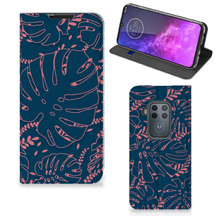 Motorola One Zoom Smart Cover Palm Leaves - B2C Telecom