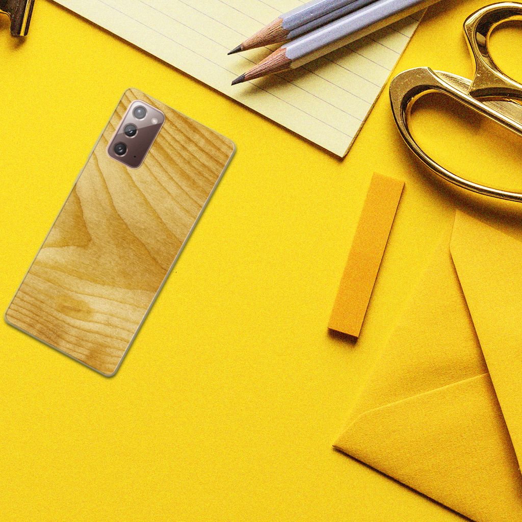 Samsung Note 20 Bumper Hoesje Licht Hout B2C Telecom