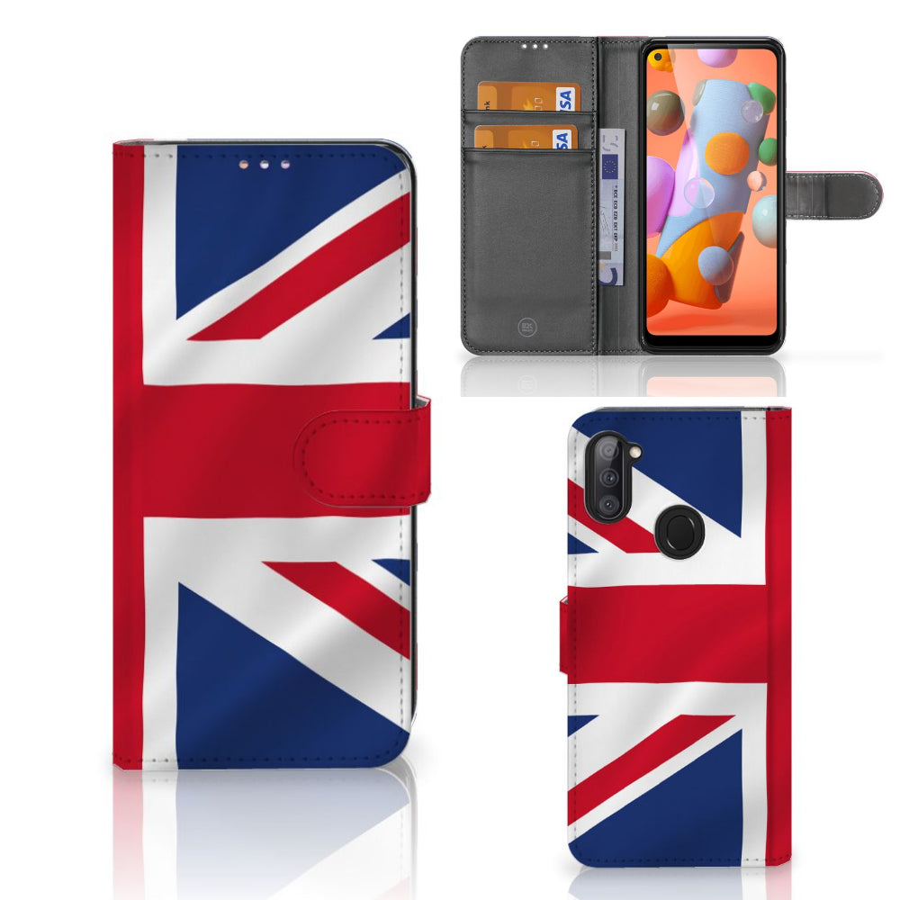 Samsung Galaxy M11 | A11 Bookstyle Case Groot-Brittannië