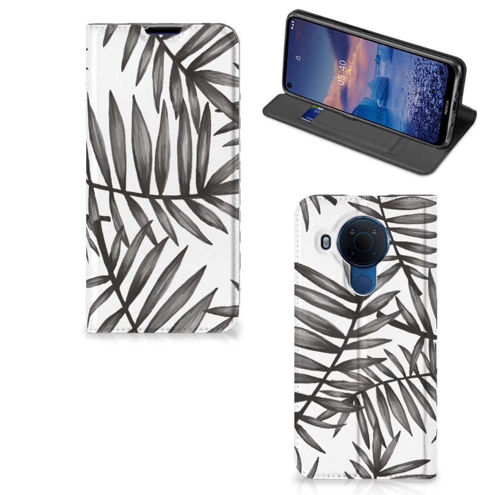 Nokia 5.4 Smart Cover Leaves Grey
