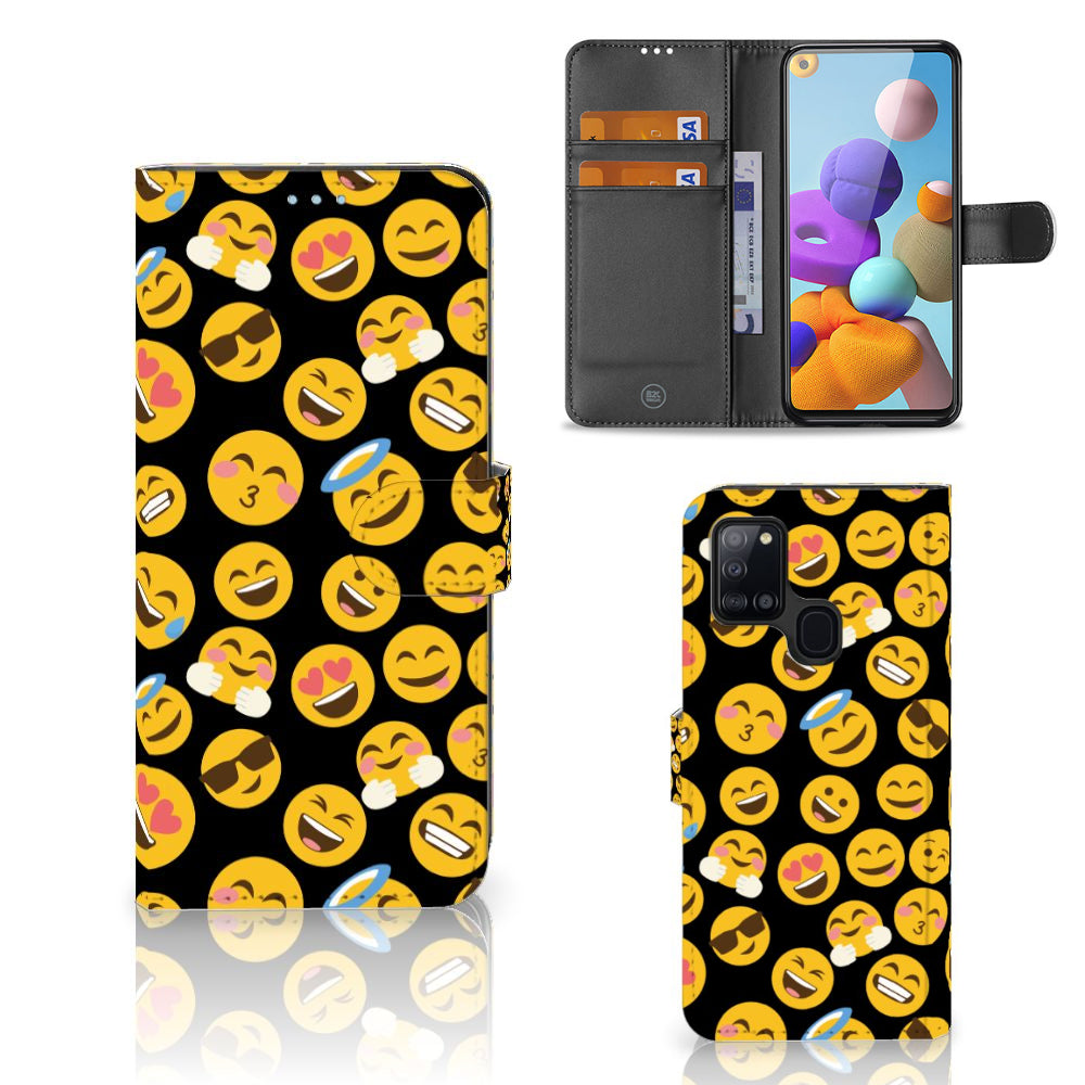 Samsung Galaxy A21s Telefoon Hoesje Emoji