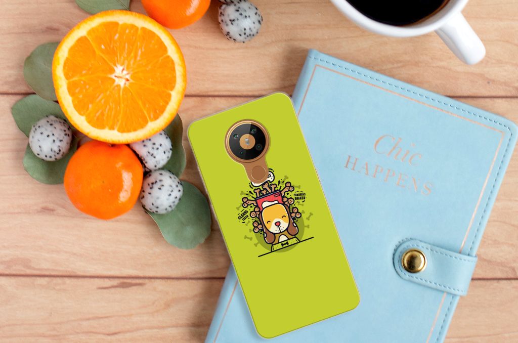 Nokia 5.3 Telefoonhoesje met Naam Doggy Biscuit B2C Telecom