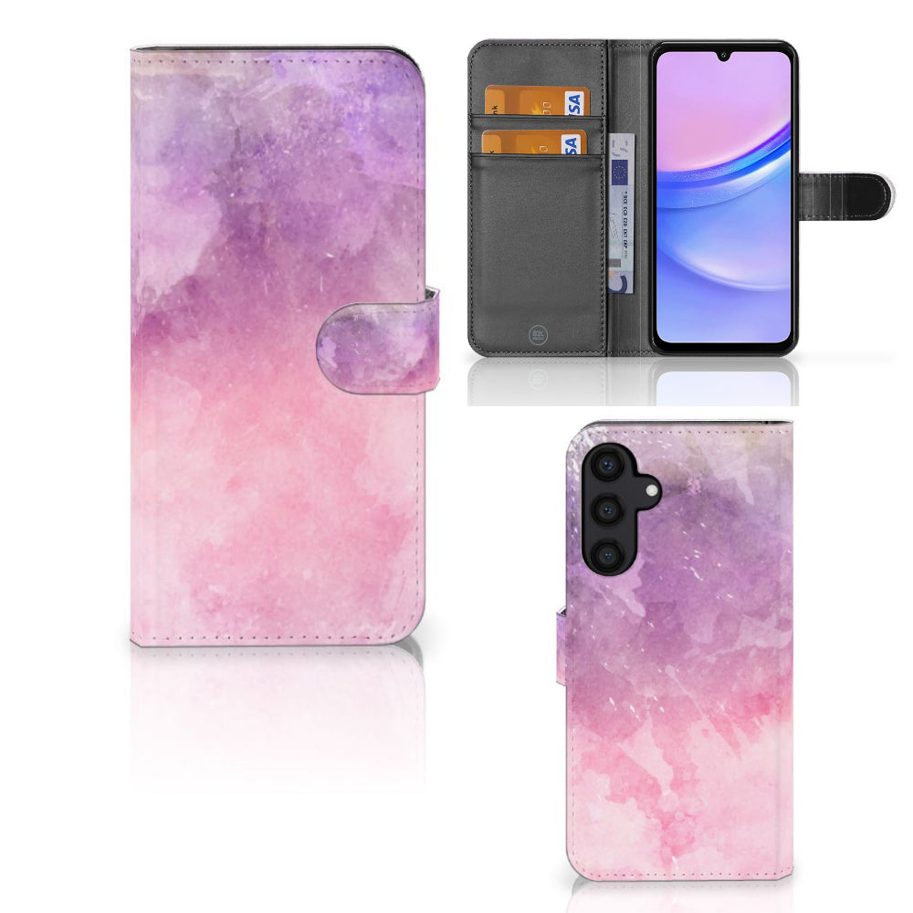 Hoesje Samsung Galaxy A15 Pink Purple Paint