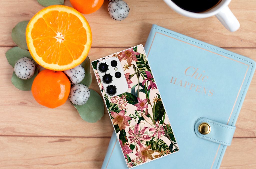 Samsung Galaxy S23 Ultra TPU Case Flowers B2C Telecom