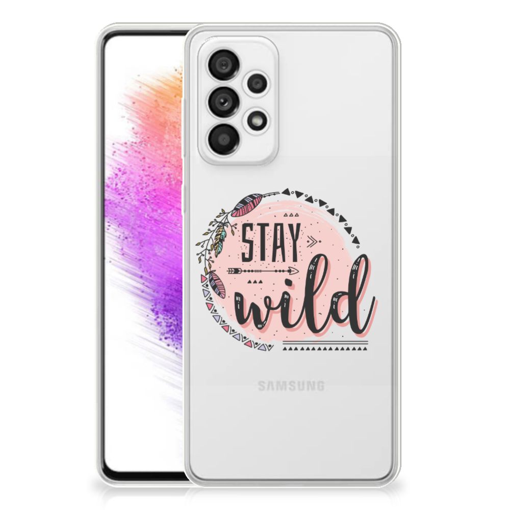 Samsung Galaxy A73 5G Telefoonhoesje met Naam Boho Stay Wild B2C Telecom