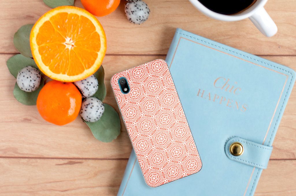 Huawei Y5 (2019) TPU bumper Pattern Orange