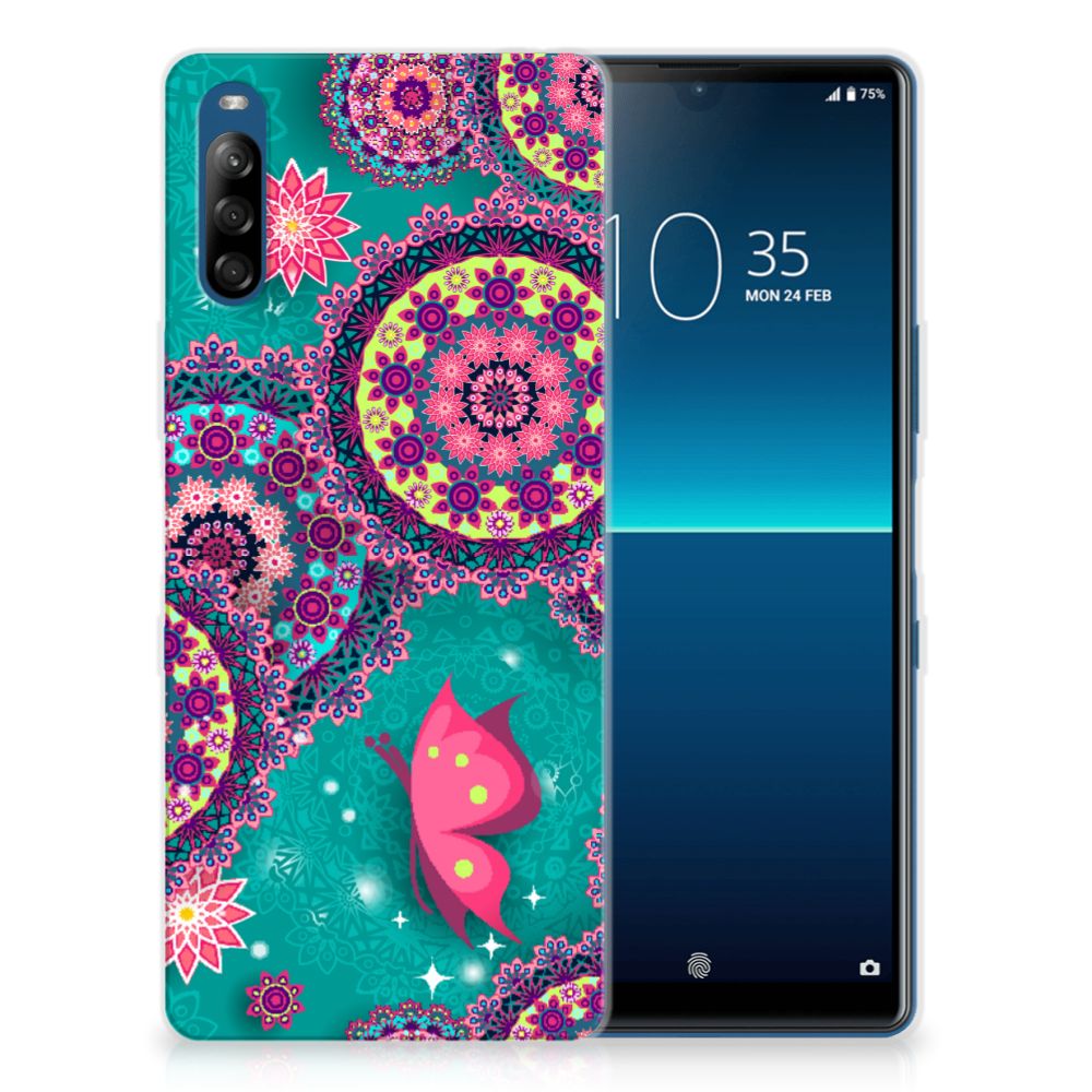 Sony Xperia L4 Hoesje maken Cirkels en Vlinders
