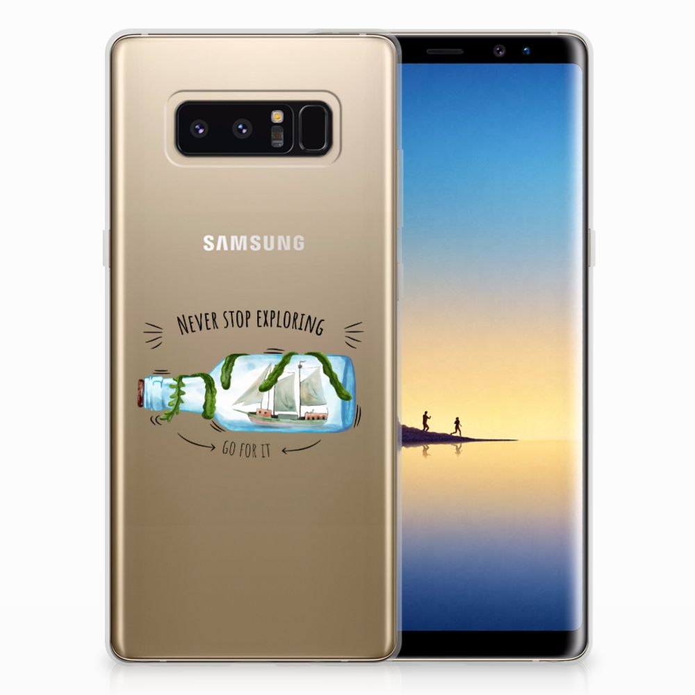 Samsung Galaxy Note 8 Telefoonhoesje met Naam Boho Bottle