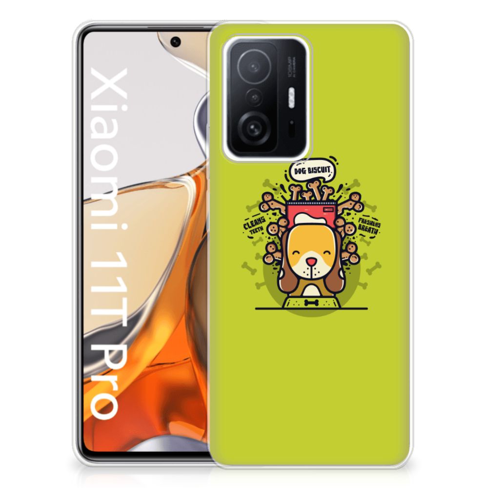 Xiaomi 11T | 11T Pro Telefoonhoesje met Naam Doggy Biscuit B2C Telecom