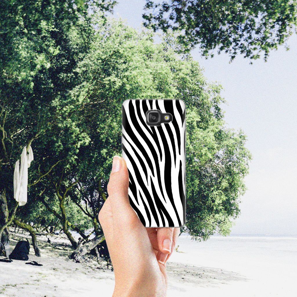 Samsung Galaxy A3 2016 TPU Hoesje Zebra