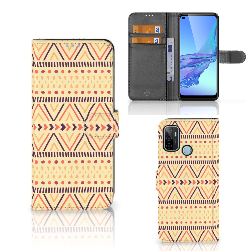 OPPO A53 | OPPO A53s Telefoon Hoesje Aztec Yellow