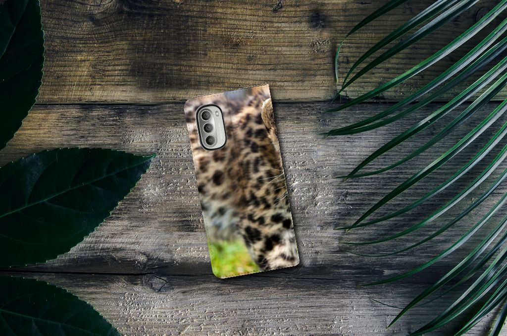 Motorola Moto G51 5G Hoesje maken Baby Luipaard - B2C Telecom