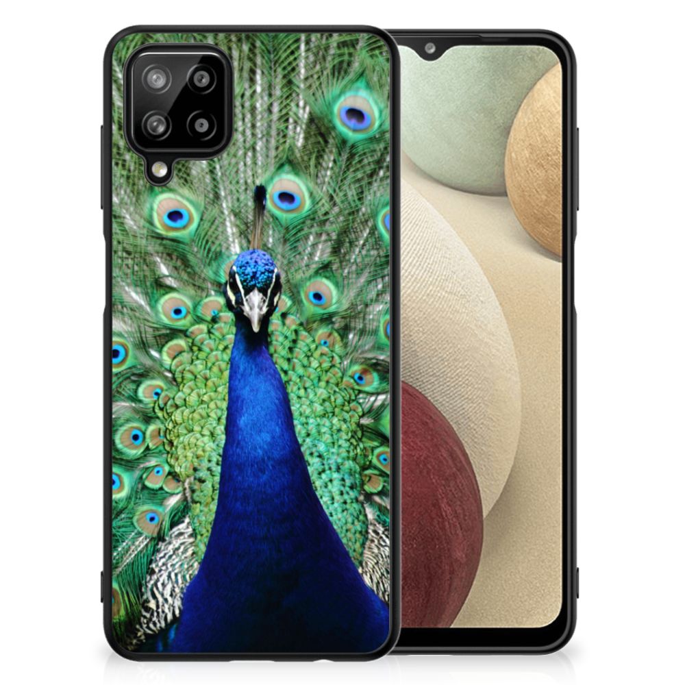 Samsung Galaxy A12 Dierenprint Telefoonhoesje Pauw