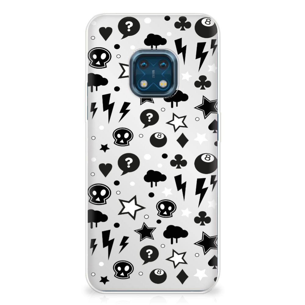 Silicone Back Case Nokia XR20 Silver Punk