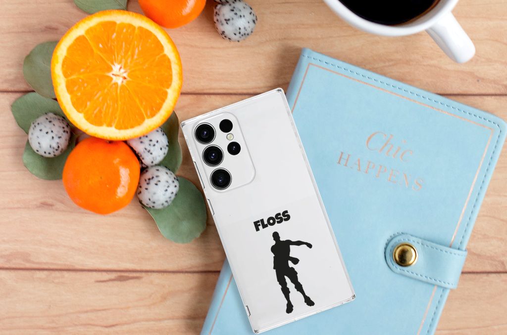 Samsung Galaxy S23 Ultra Telefoonhoesje met Naam Floss B2C Telecom