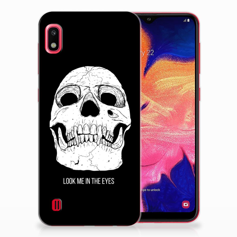 Silicone Back Case Samsung Galaxy A10 Skull Eyes