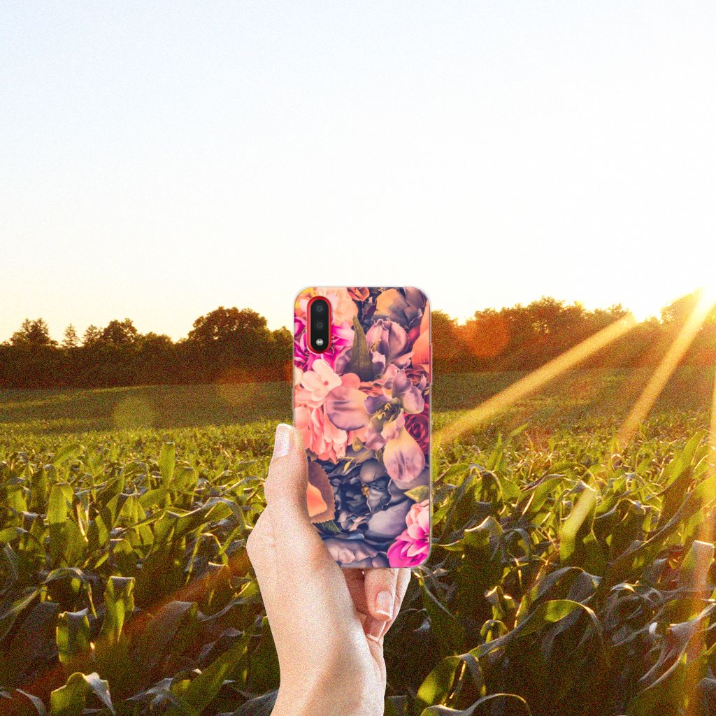 Samsung Galaxy A01 TPU Case Bosje Bloemen B2C Telecom