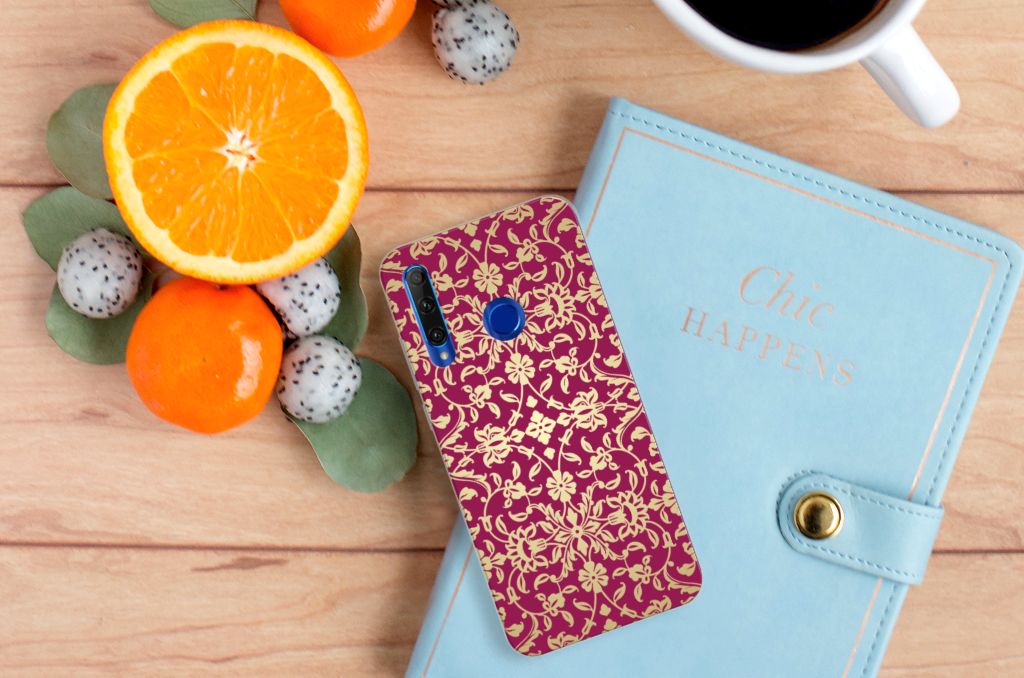 Siliconen Hoesje Honor 20 Lite Barok Pink